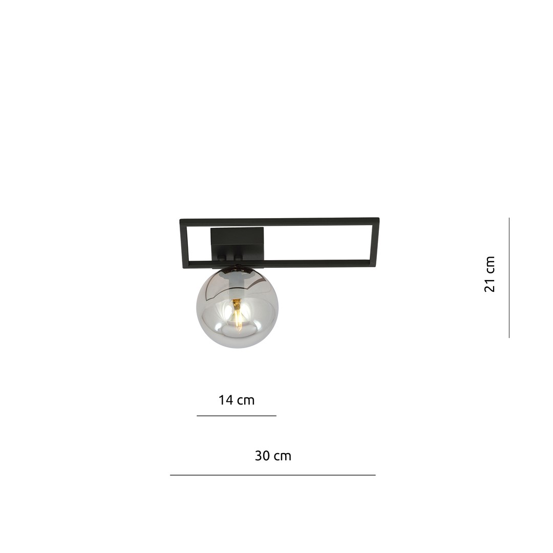 Plafondlamp Teirmal Zwart Ø14 cm - Afbeelding 7