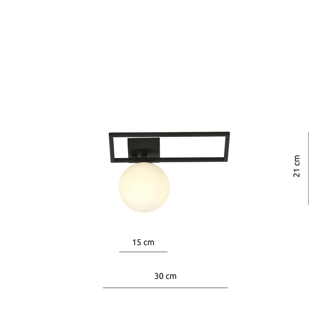 Plafondlamp Nooldik Zwart Ø15 cm - Afbeelding 7