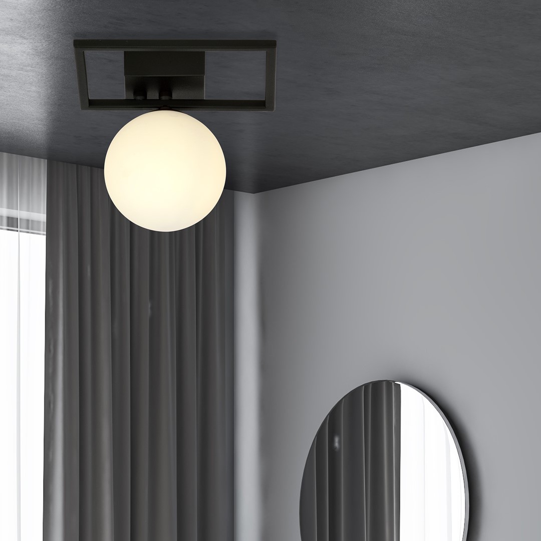 Plafondlamp Triennona Zwart Ø15 cm - Afbeelding 4