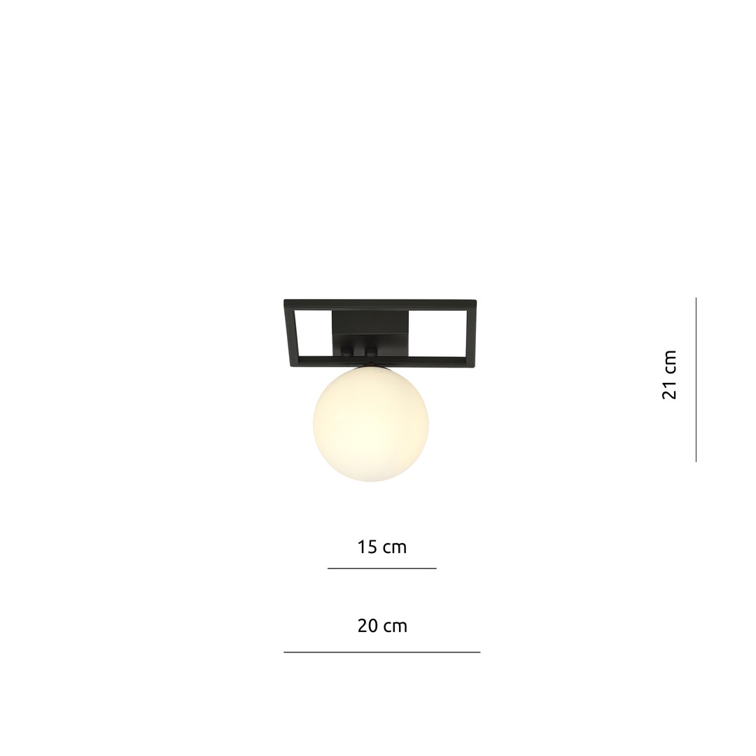 Plafondlamp Triennona Zwart Ø15 cm - Afbeelding 7