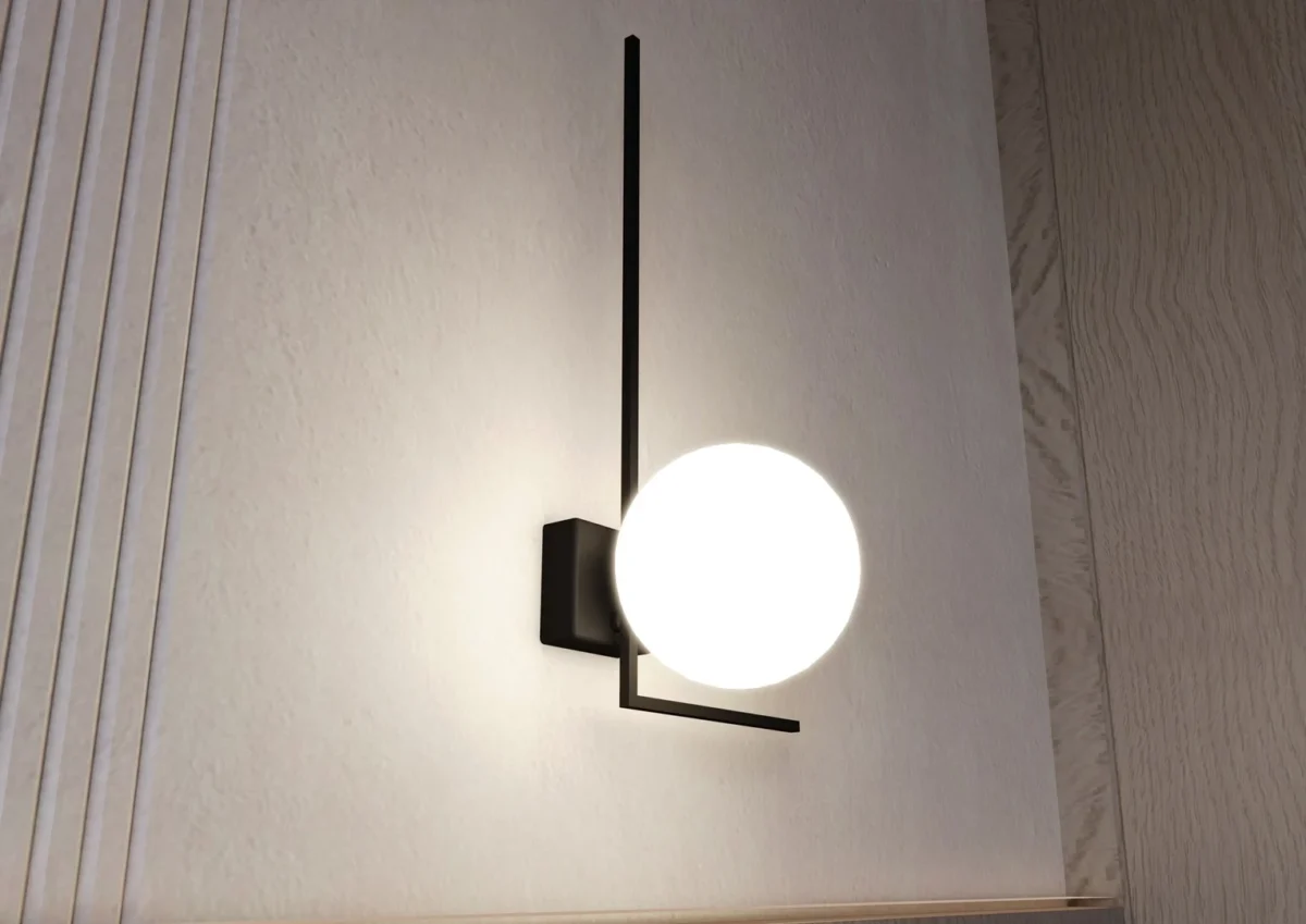 Plafondlamp Fleimand Ø15 zwart staal – foto 9