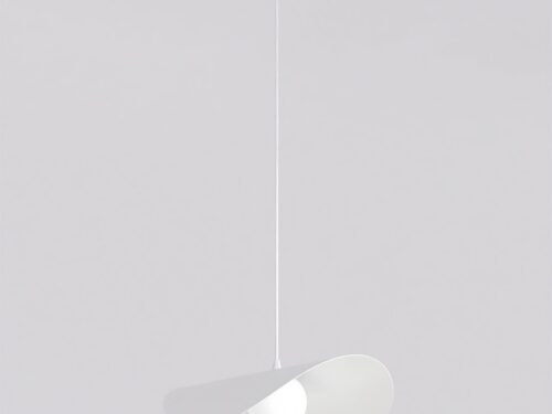 Hanglamp Teerdora Wit Ø10 cm met organische kap en zachte, sculpturale uitstraling