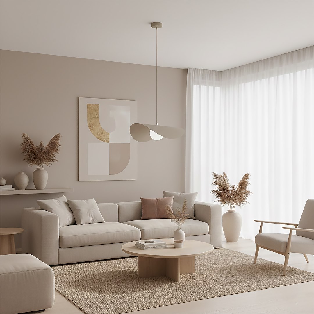 Hanglamp Gaarnello Beige Ø10 cm - Afbeelding 2