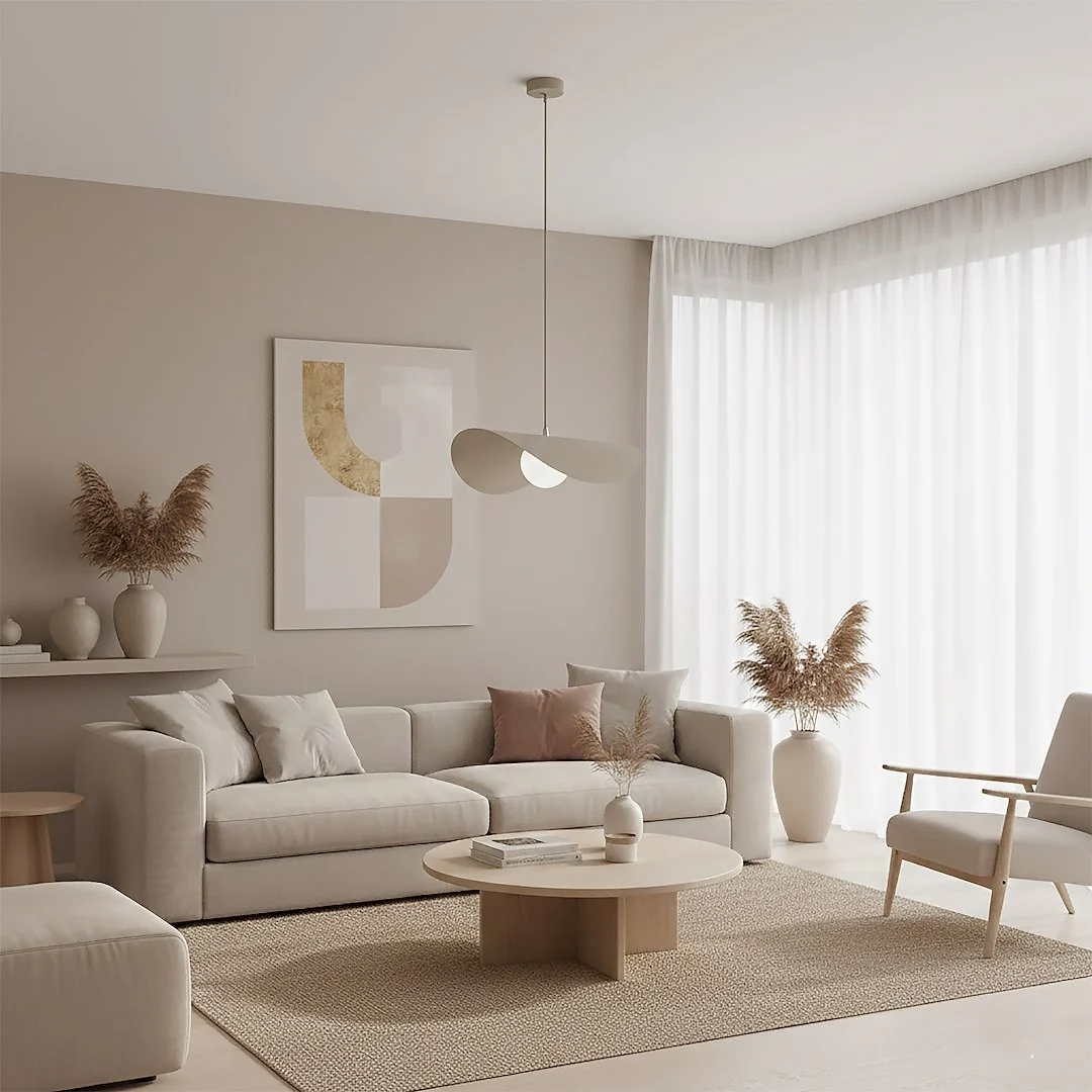 Hanglamp Gaarnello Beige Ø10 cm - Afbeelding 2