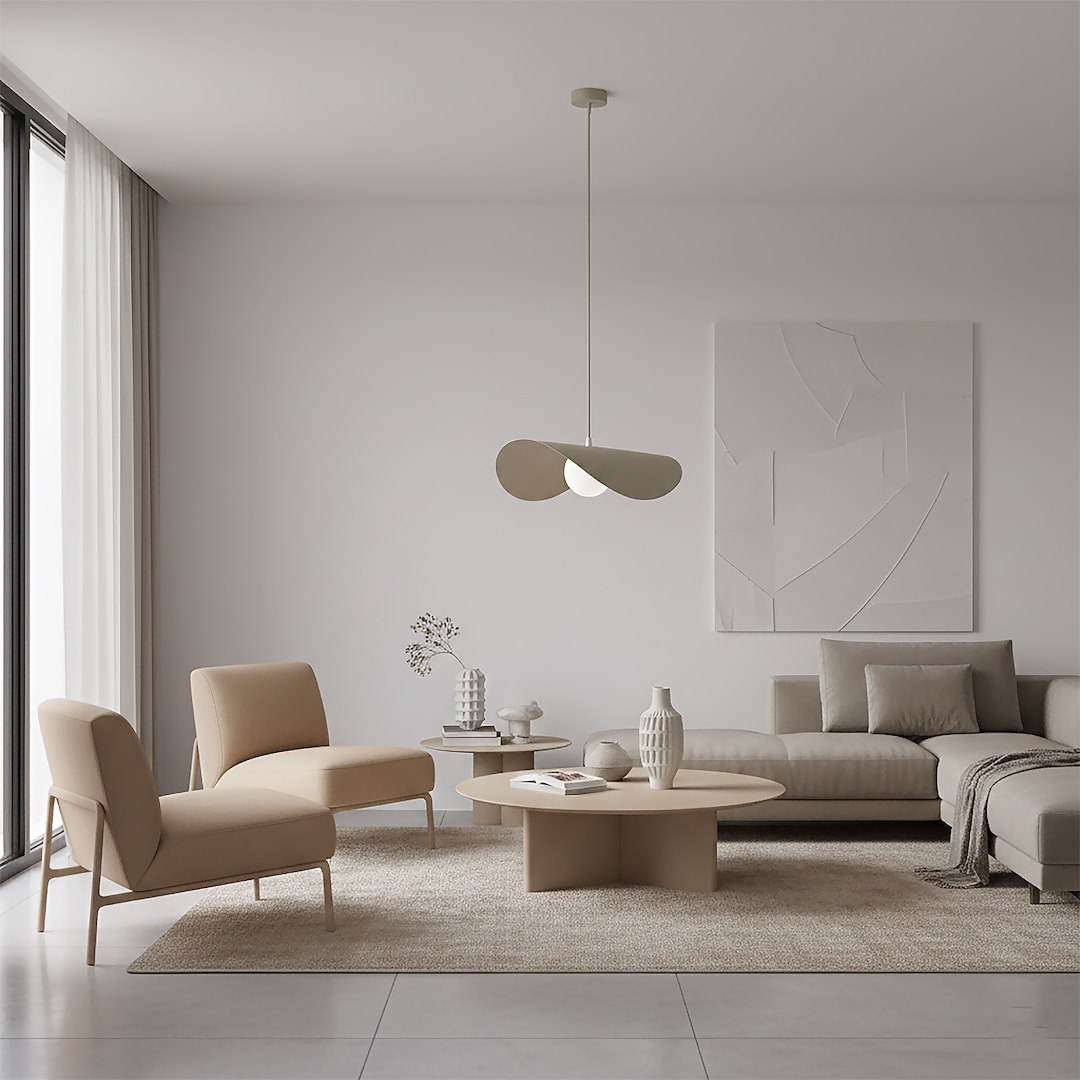 Hanglamp Gaarnello Beige Ø10 cm - Afbeelding 3