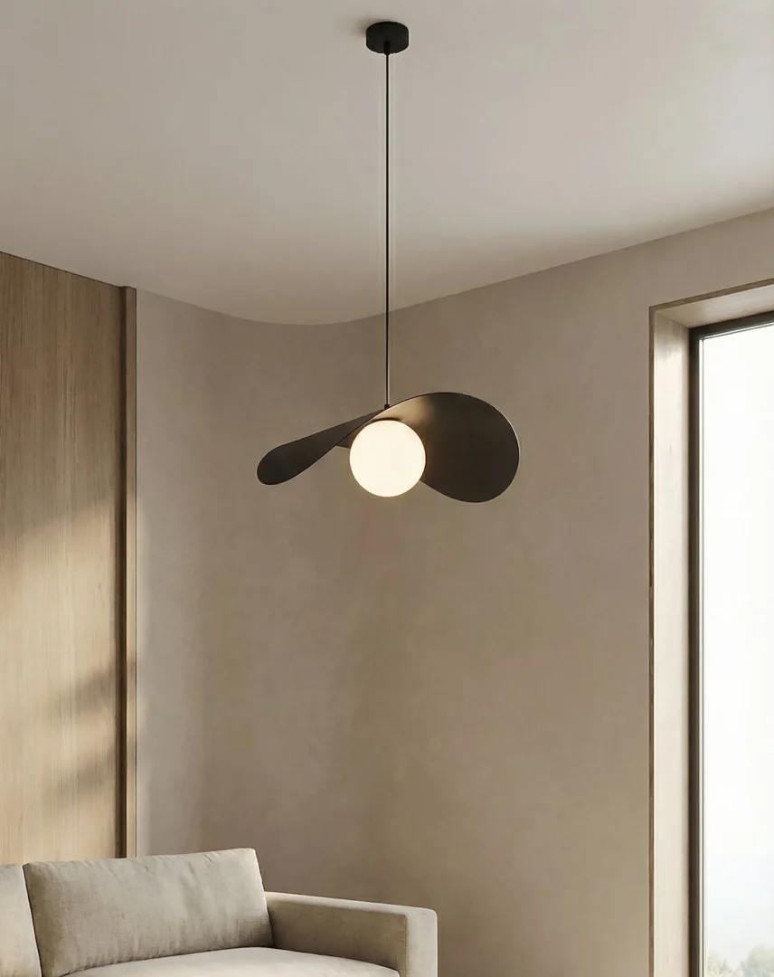 Hanglamp Paardonte Zwart Ø10 cm - Afbeelding 3