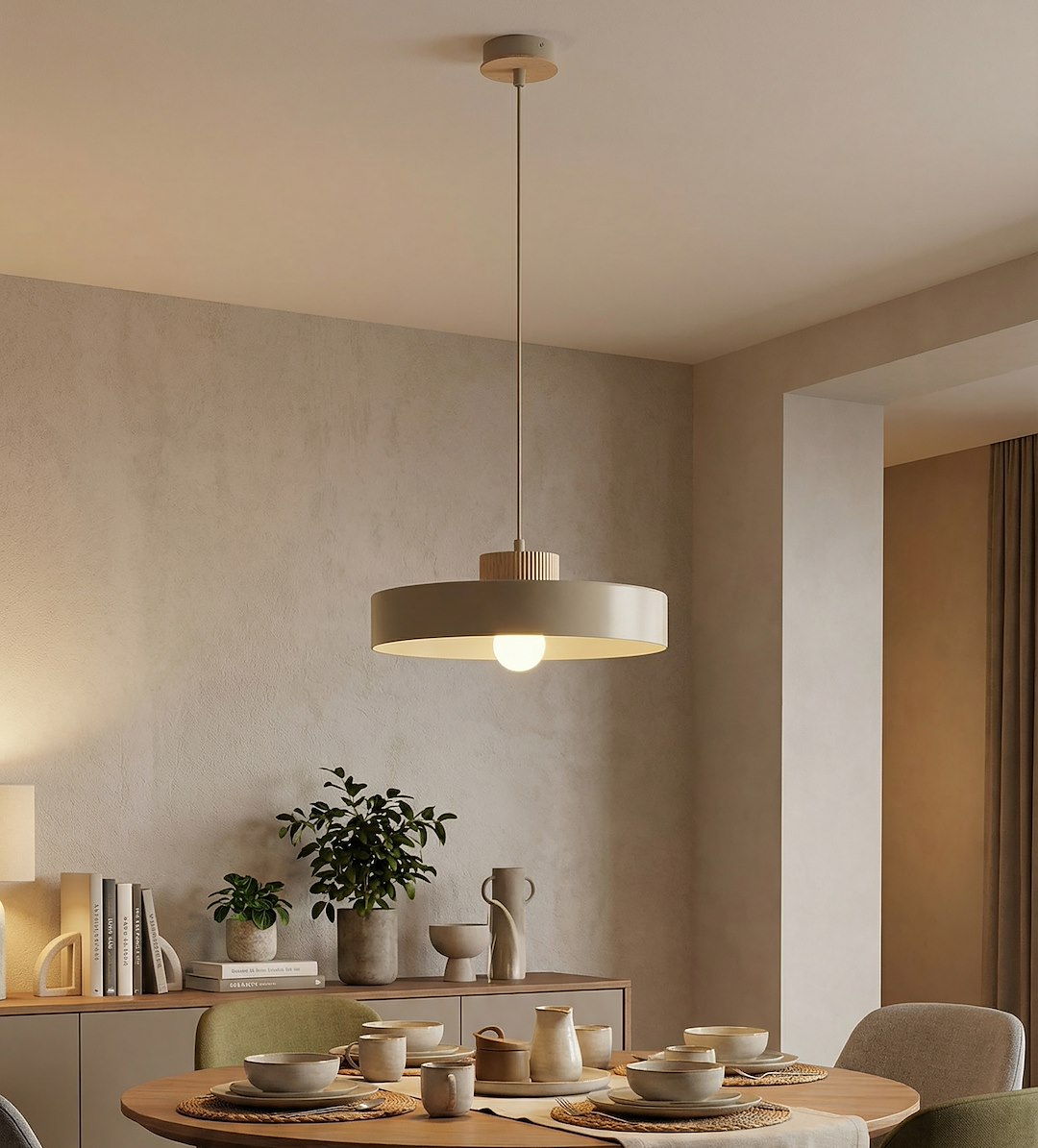 Hanglamp Greelvy Beige - Afbeelding 3