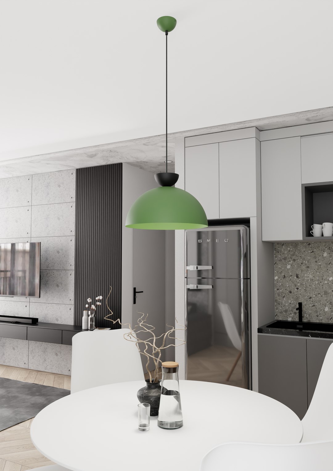 Hanglamp Disten Zwart Ø40 cm - Afbeelding 5