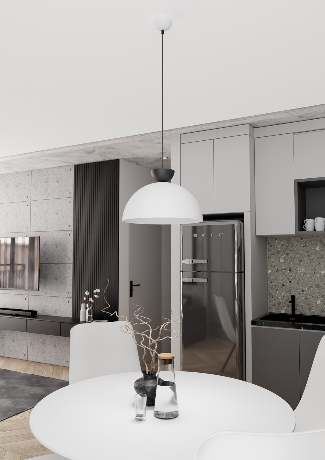Hanglamp Dulak Wit Ø40 cm - Afbeelding 5