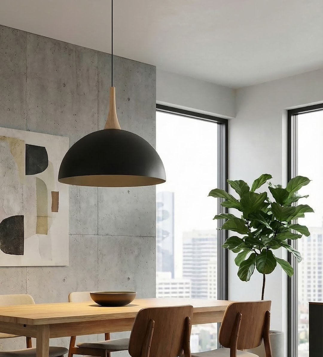 Hanglamp Herrun Zwart - Afbeelding 5