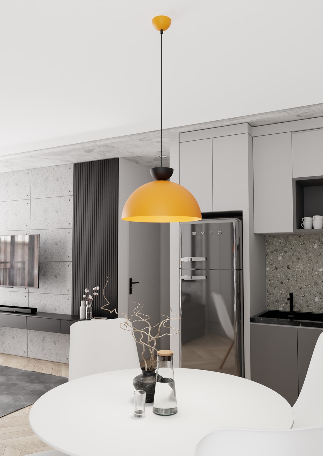 Hanglamp Caarnen Zwart Ø40 cm - Afbeelding 5