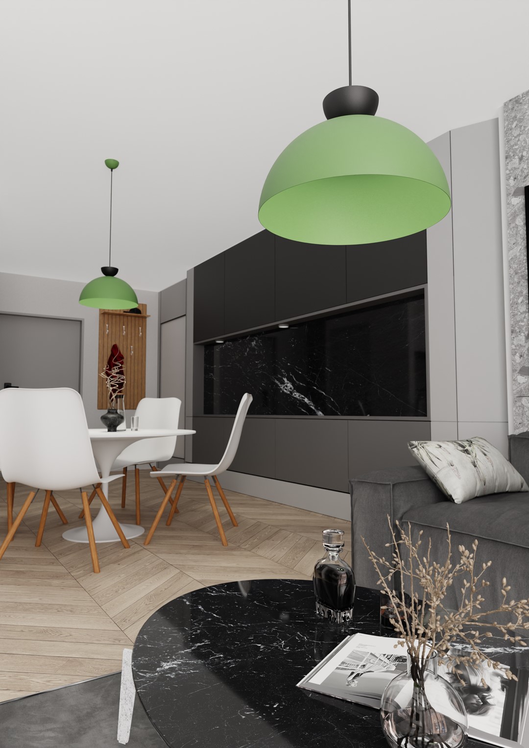 Hanglamp Disten Zwart Ø40 cm - Afbeelding 6