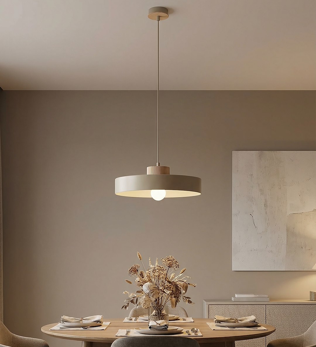 Hanglamp Greelvy Beige - Afbeelding 6