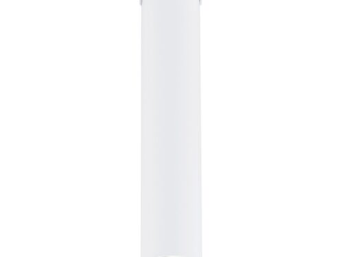 Plafondlamp Praundone Wit Ø6 cm, witte cilindervormige spot van gepoedercoat staal voor GU10-lichtbron
