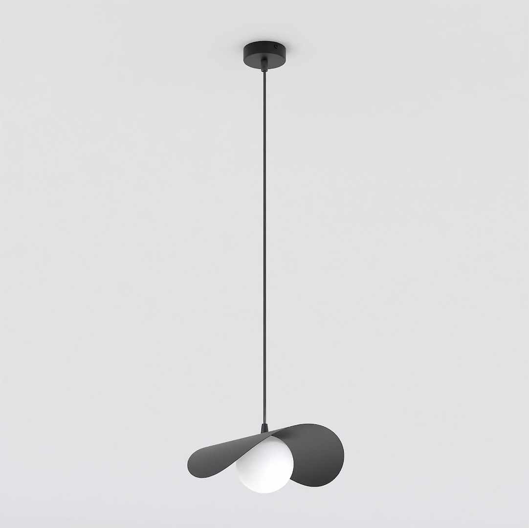 Hanglamp Floondik Zwart Ø10 cm