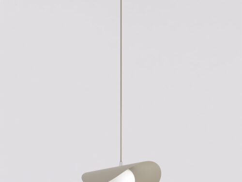 Hanglamp Fleimoro beige Ø10 cm met verstelbare hoogte, wit glas en modern gepoedercoat stalen design