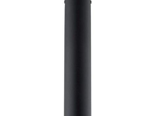 Plafondlamp Klaumos Zwart, minimalistische zwarte cilindervormige plafondlamp met gericht licht