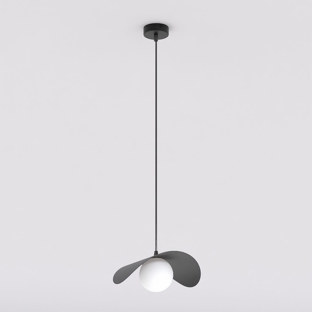 Hanglamp Floondik Zwart Ø10 cm - Afbeelding 2
