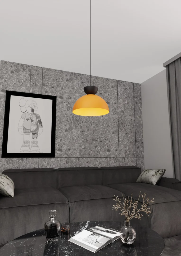 Hanglamp Brierrund Zwart Ø30 cm - Afbeelding 4
