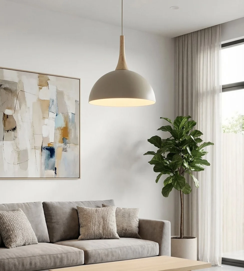 Hanglamp Kivonte Beige - Afbeelding 6