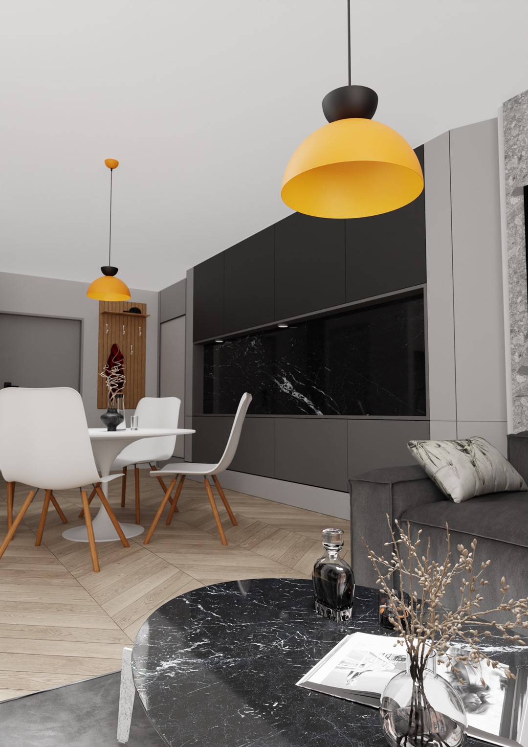 Hanglamp Brierrund Zwart Ø30 cm - Afbeelding 6