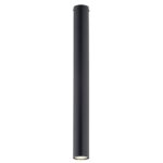 Plafondlamp Vintal Zwart, minimalistische zwarte spotlamp van gepoedercoat staal met GU10-fitting