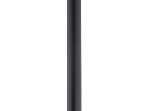 Plafondlamp Vintal Zwart, minimalistische zwarte spotlamp van gepoedercoat staal met GU10-fitting