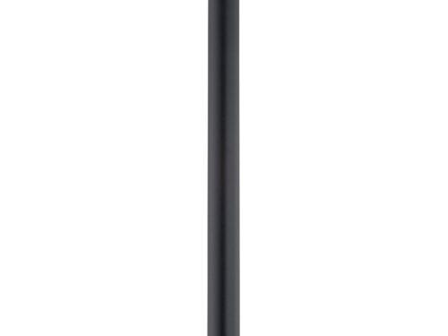 Plafondlamp Totea Zwart, slanke minimalistische cilinder van gepoedercoat staal met GU10-fitting