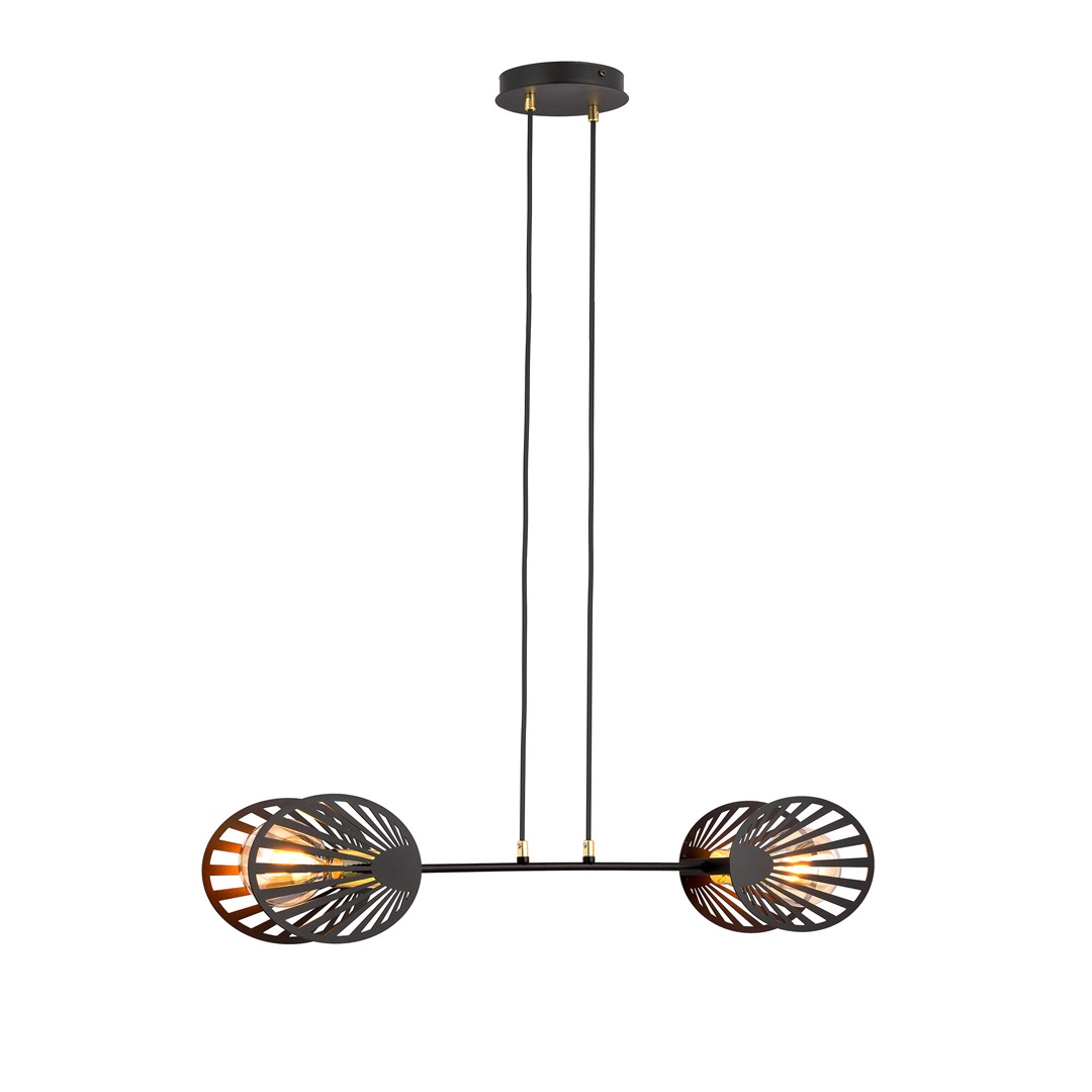 Hanglamp Greermira Zwart