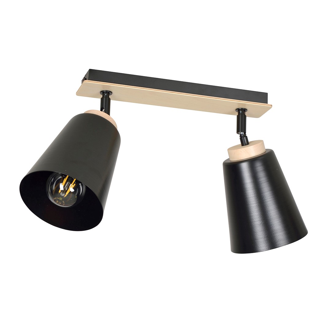 Plafondlamp Baarnin Zwart