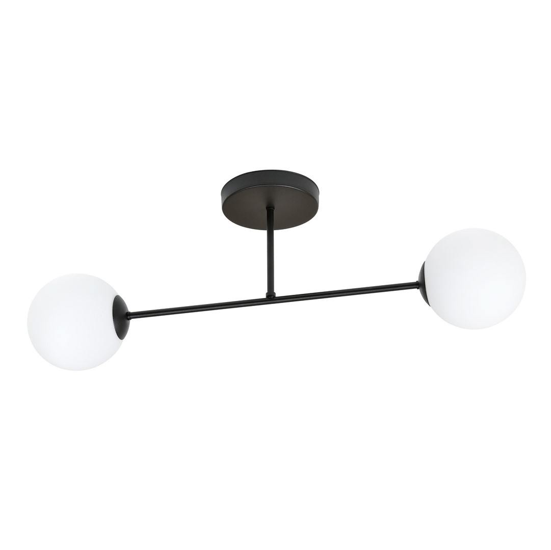 Plafondlamp Vorrin Zwart Ø14 cm