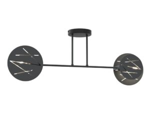 Kroonluchter Raukik Zwart Ø20 cm