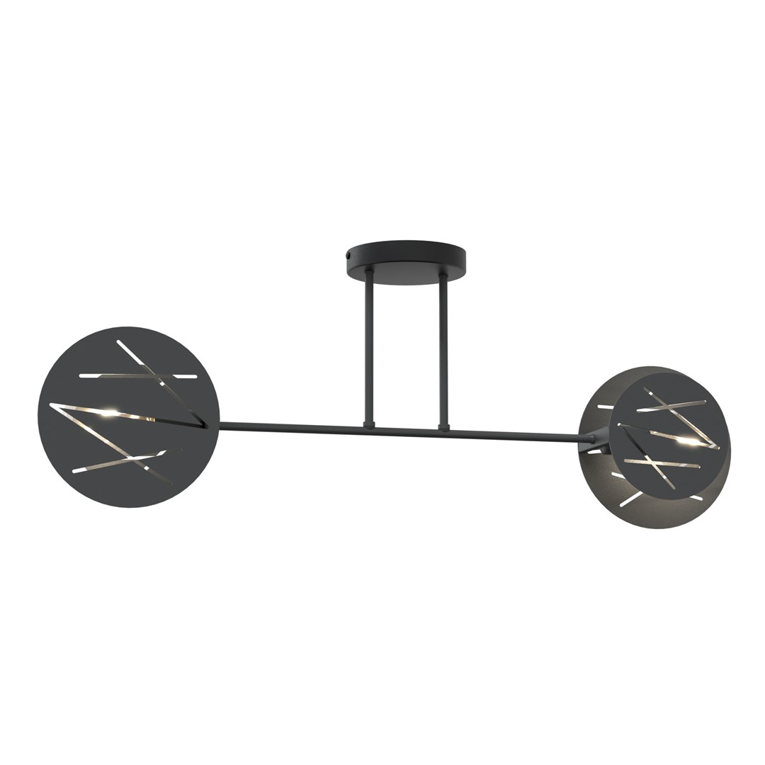 Kroonluchter Raukik Zwart Ø20 cm