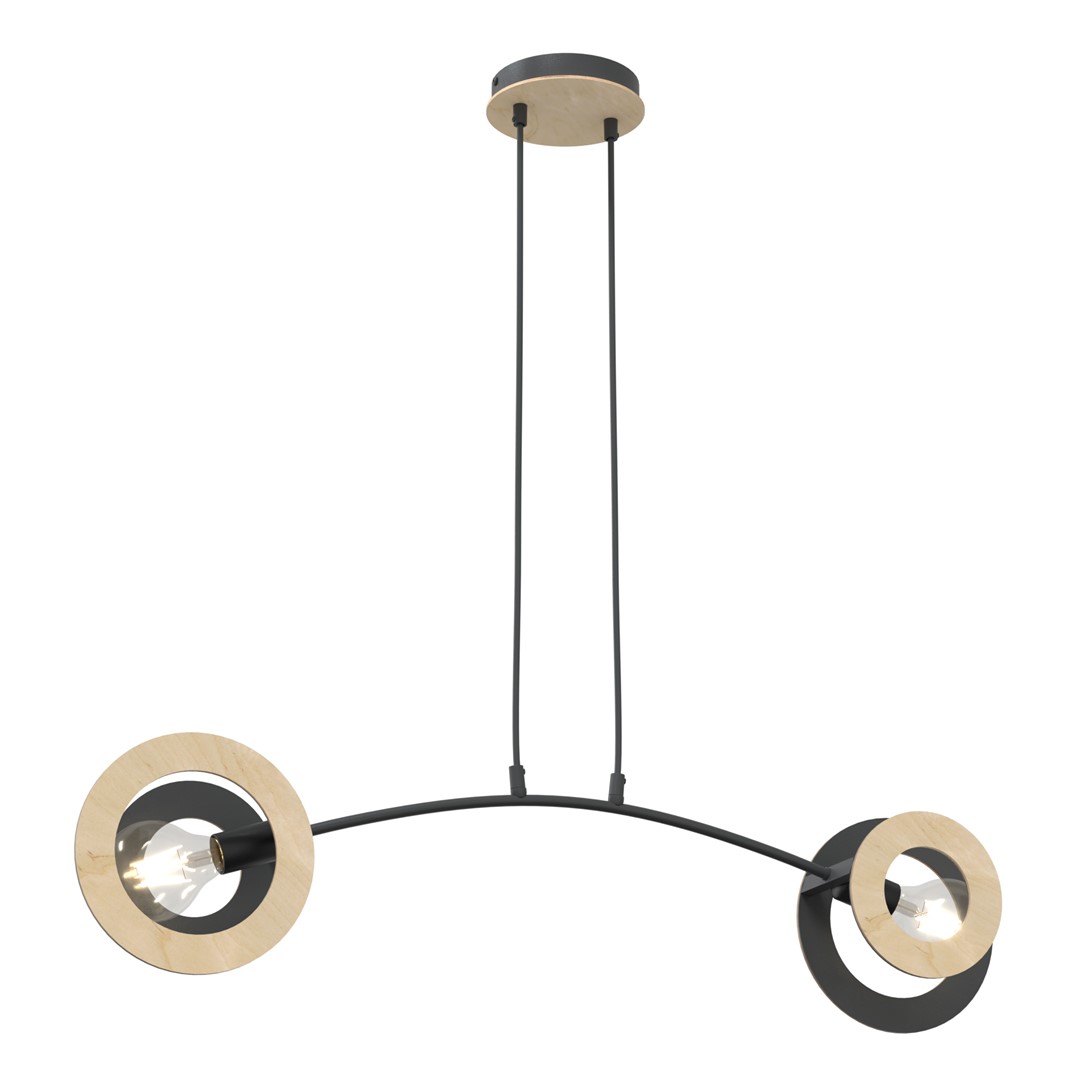 Hanglamp Mauldano Zwart Ø20 cm