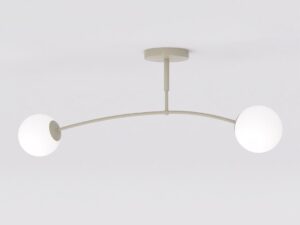 Plafondlamp Trevon Beige Ø14 cm