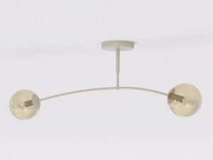Plafondlamp Gaalvea Beige Ø14 cm