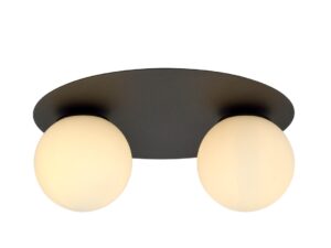 Plafondlamp Somas Zwart Ø15 cm