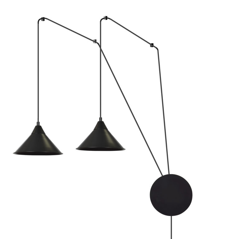 Hanglamp Zaustino Zwart