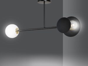 Plafondlamp Traastel Zwart Ø15 cm