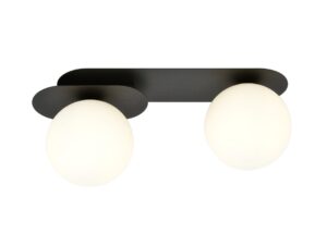 Plafondlamp Lukesta Zwart Ø15 cm