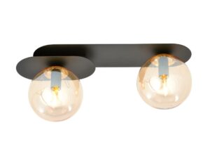 Plafondlamp Teinond Zwart Ø14 cm