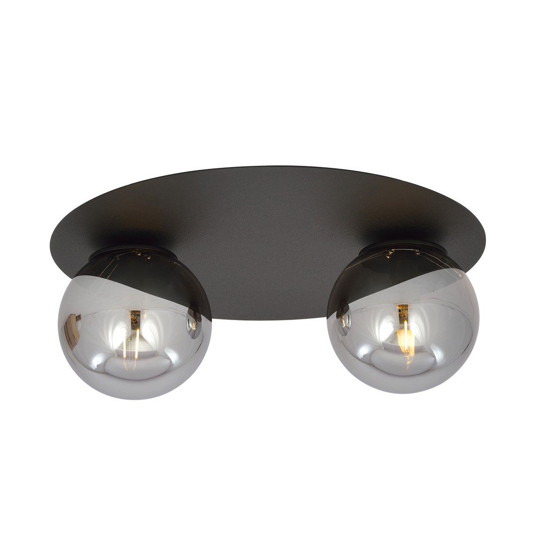 Plafondlamp Steldino Zwart Ø14 cm