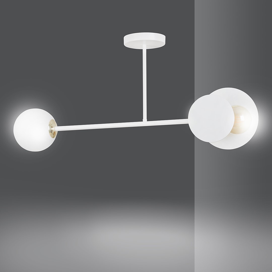 Plafondlamp Deissero Wit Ø15 cm
