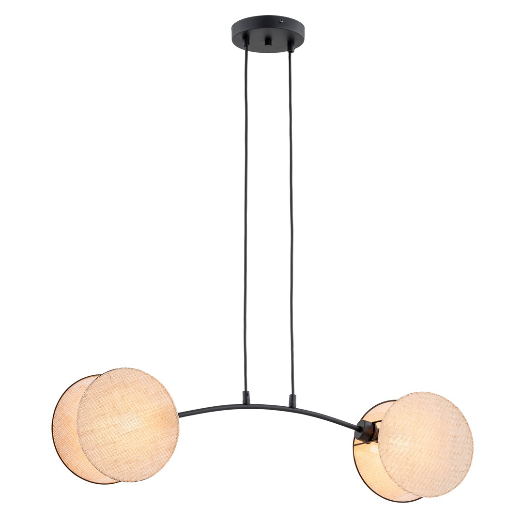 Hanglamp Lemino Zwart Ø20 cm