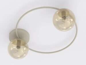 Plafondlamp Trirrane Beige Ø14 cm