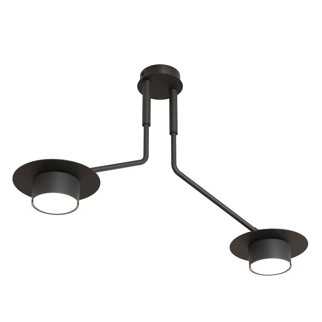 Plafondlamp Stierro Zwart - Afbeelding 2