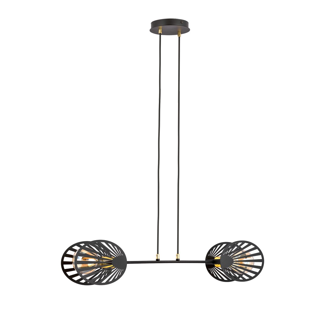 Hanglamp Greermira Zwart - Afbeelding 2