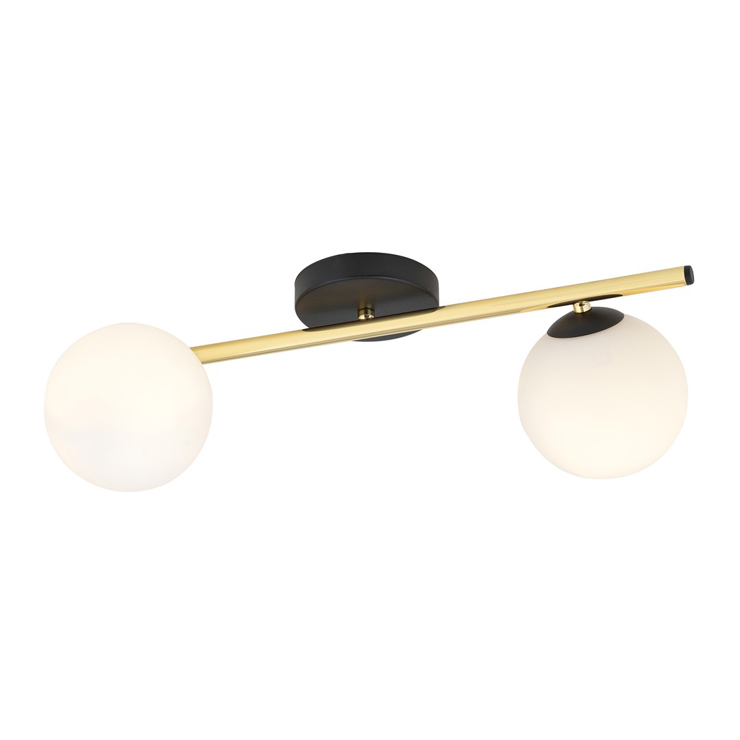 Plafondlamp Sleistena Zwart Ø14 cm - Afbeelding 2