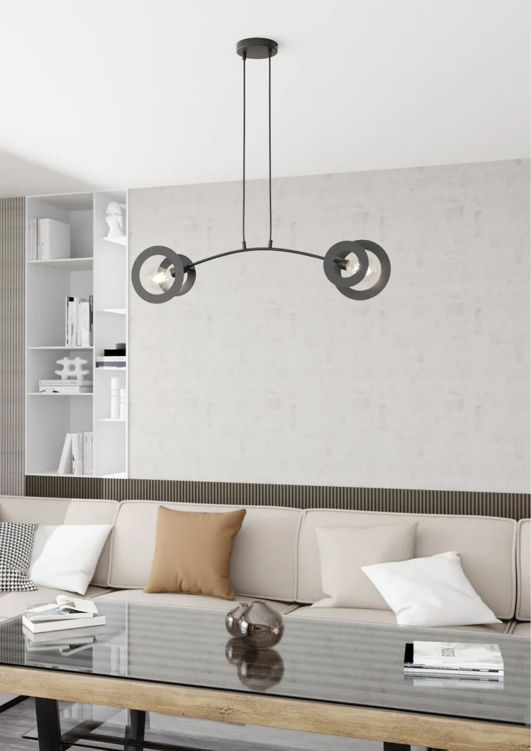 Hanglamp Kaasor Zwart Ø20 cm - Afbeelding 2