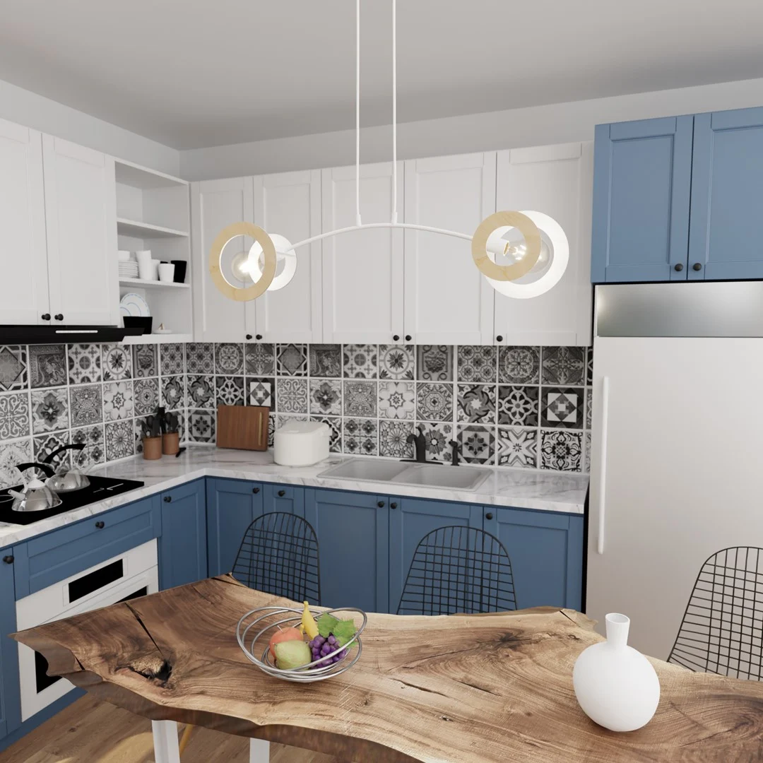 Hanglamp Trinel Wit Ø20 cm - Afbeelding 2
